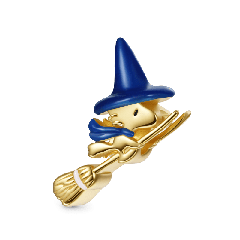 Woodstock Flying on Broom Charm