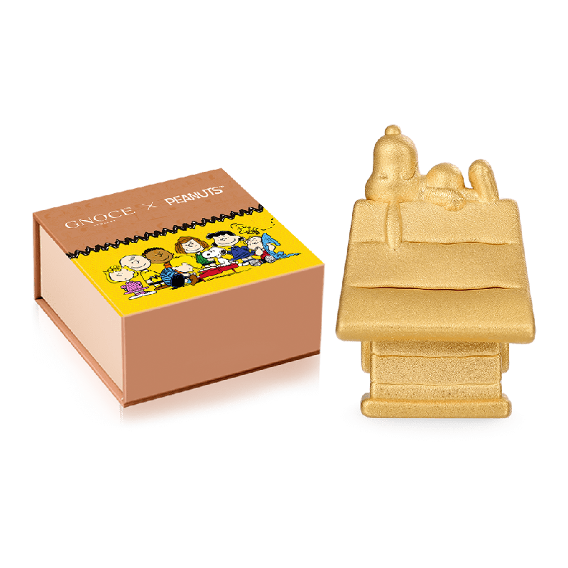 18k Gold Snoopy Doghouse Charm