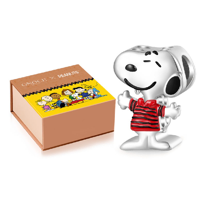Peanuts Snoopy Striped Short-sleeve Charm