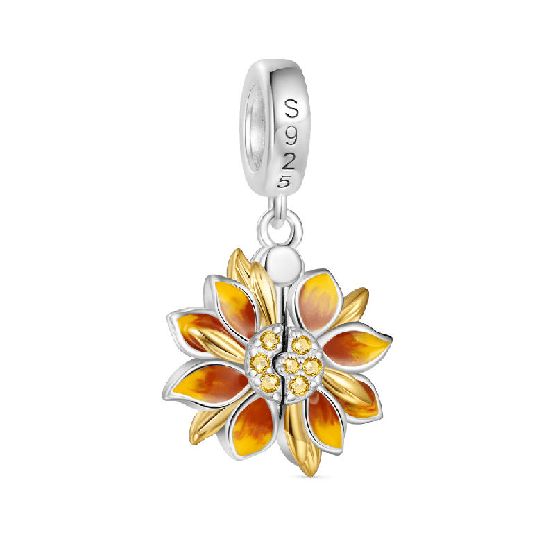 Double-Layer Sunflower Pendant