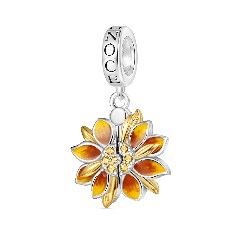 Double-Layer Sunflower Pendant