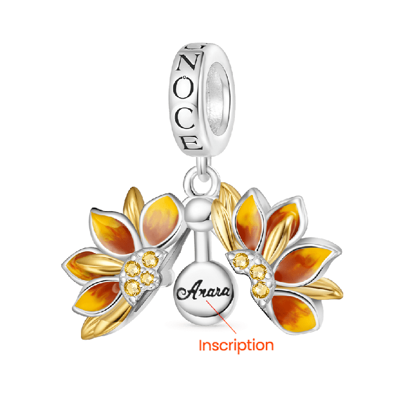 Double-Layer Sunflower Pendant
