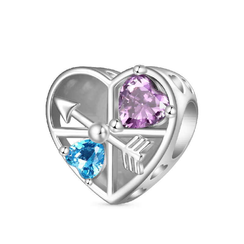 Love Clock Rotating Arrow Charm