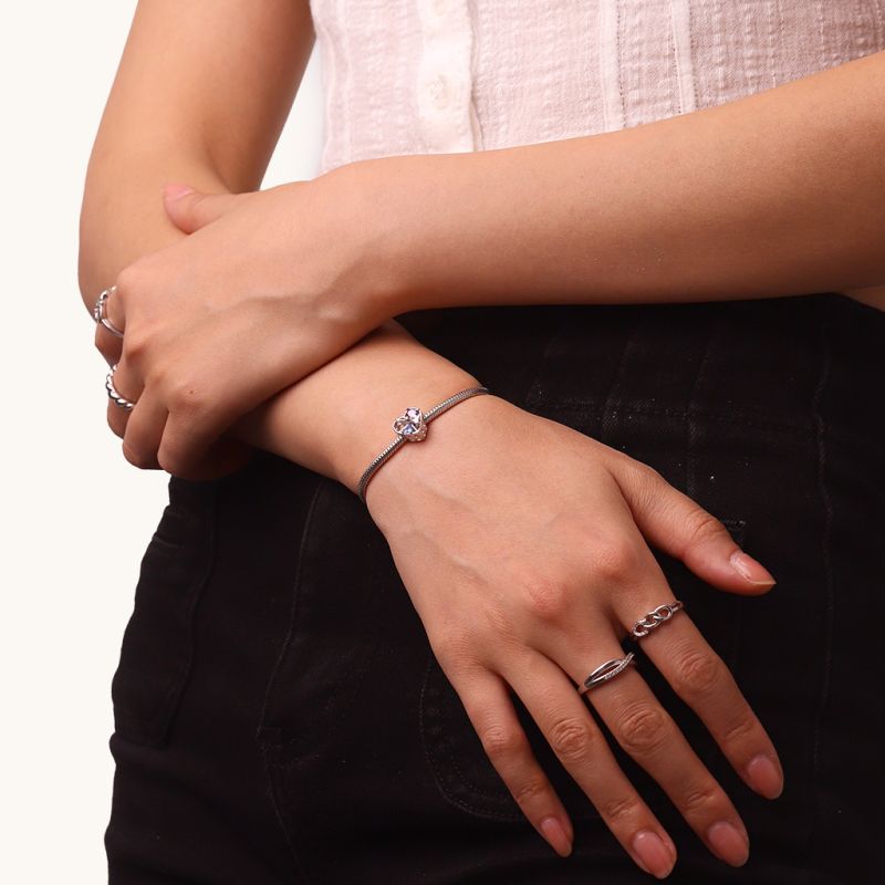 Love Clock Rotating Arrow Charm
