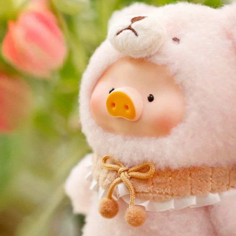 Canned Pig with Movable Joints Plush Pendant