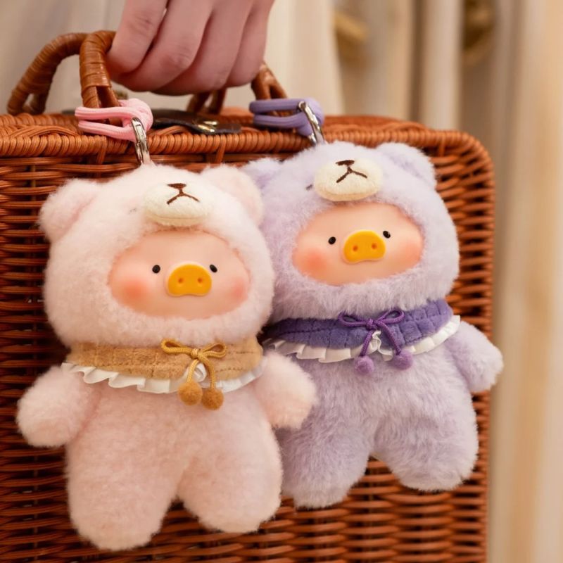 Canned Pig with Movable Joints Plush Pendant