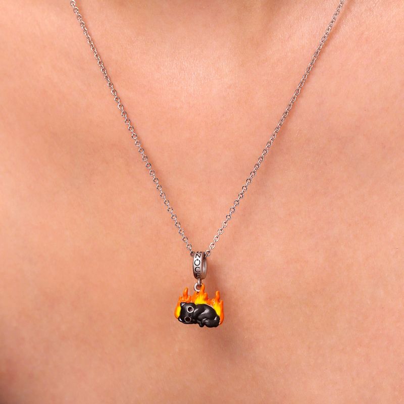 This Is Fine Bubu Pendant