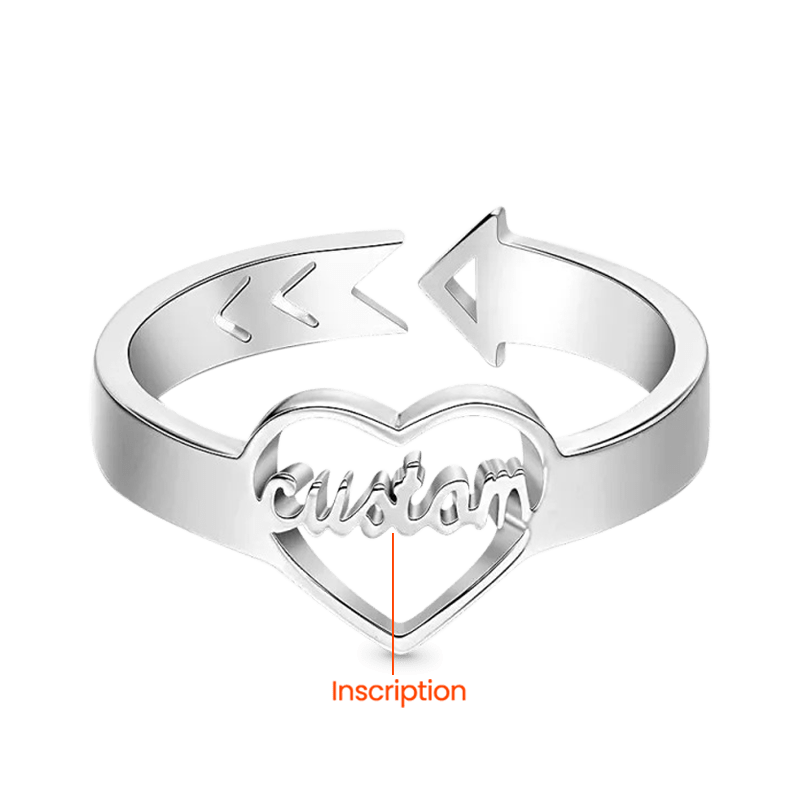 Loving Heart Personalized Ring