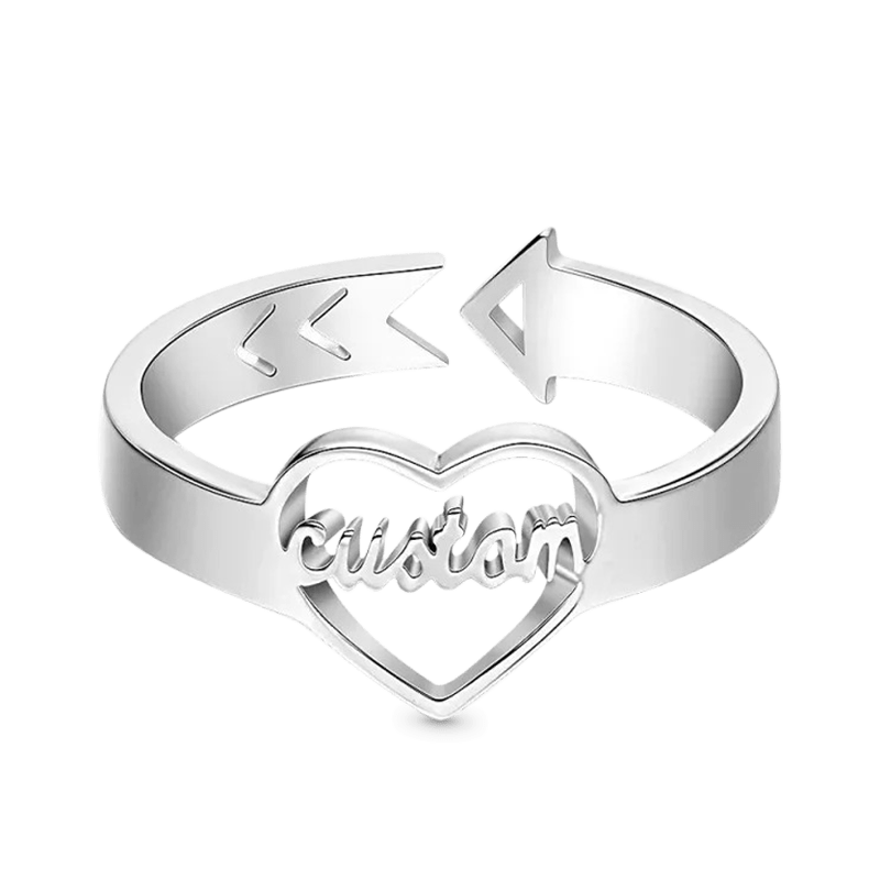 Loving Heart Personalized Ring