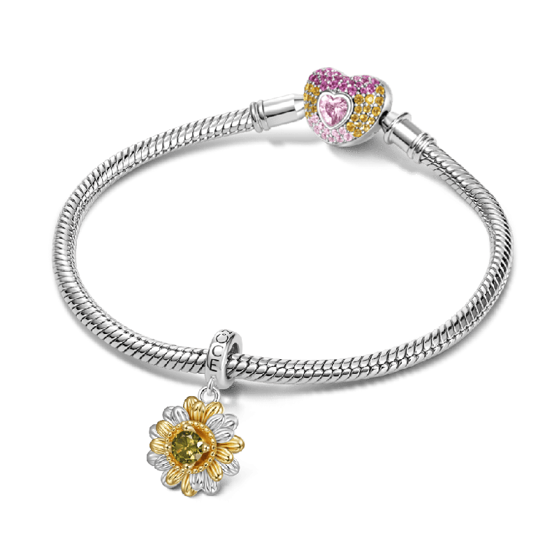 Double Sunflower Pendant