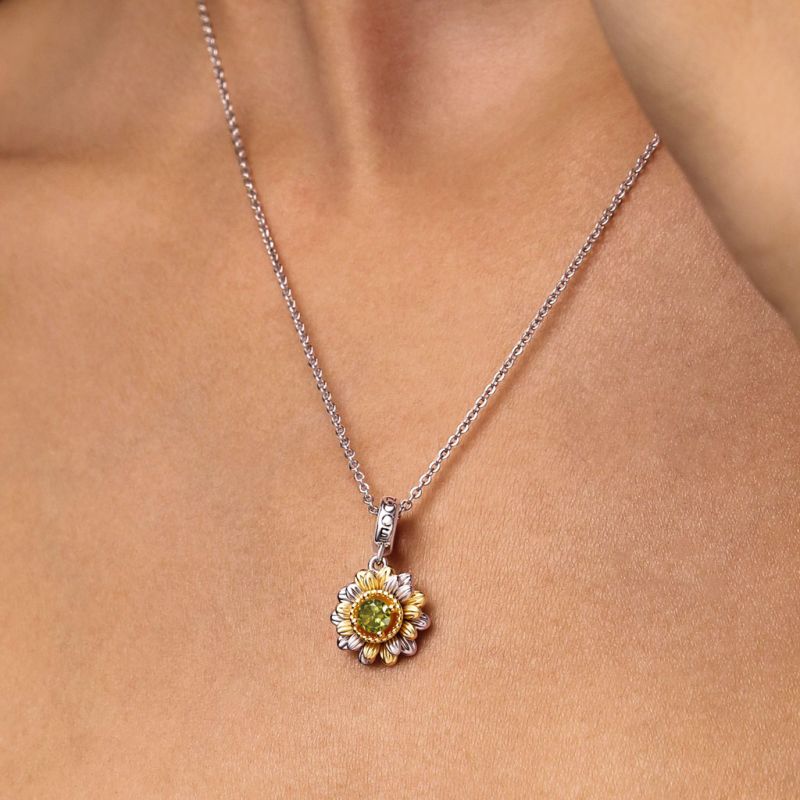 Double Sunflower Pendant