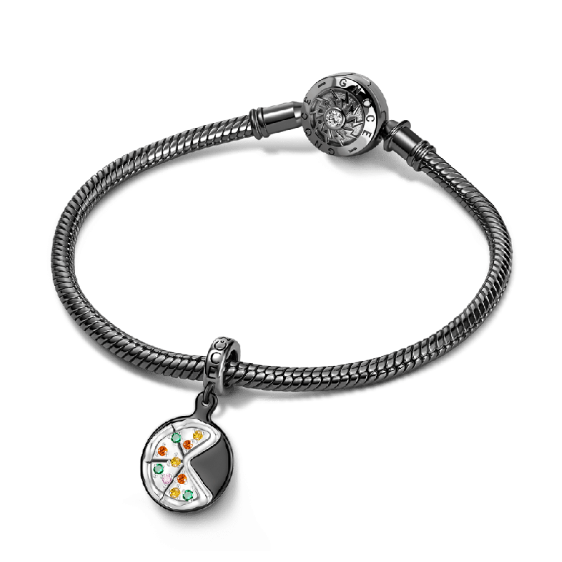 Iron Plate Pizza Pendant