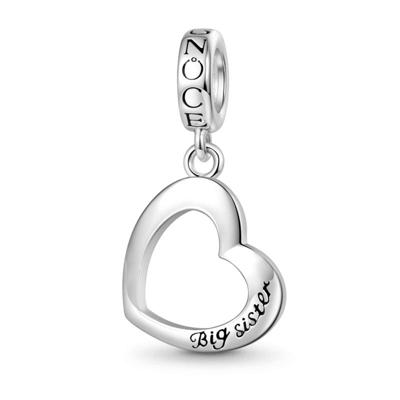 Little sister&Big sister Heart Pendant