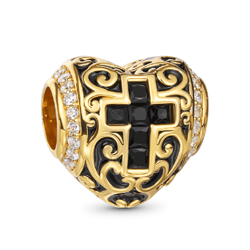 Retro Cross Charm