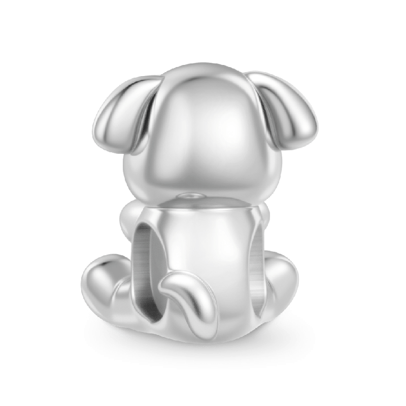 Dog Holding Ball Charm