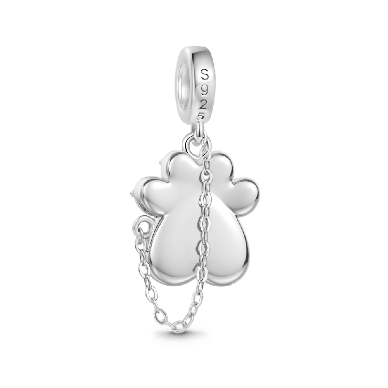 Pet Paw Birthstone Pendant