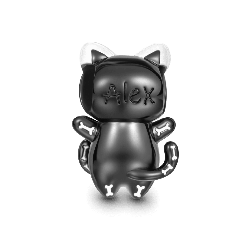 Skull Cat Charm