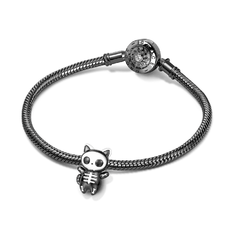 Skull Cat Charm