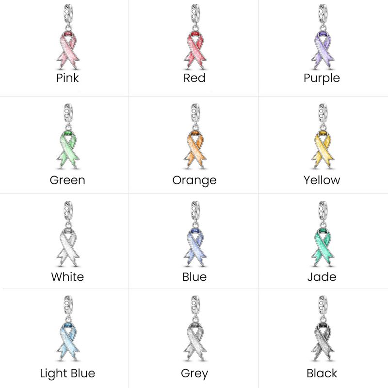 Disease Awareness Ribbon Pendant