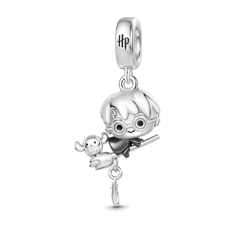 Harry Potter Riding A Broom Pendant