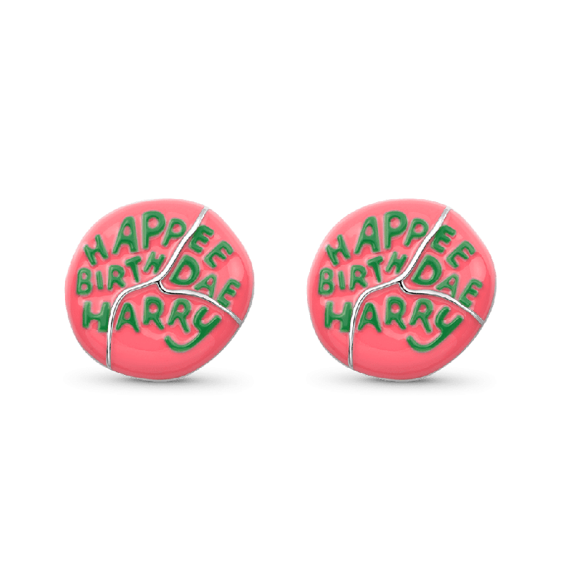 Hagrid Birthday Cake Stud Earrings
