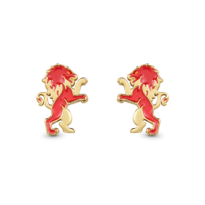 Gryffindor Lion Stud Earrings