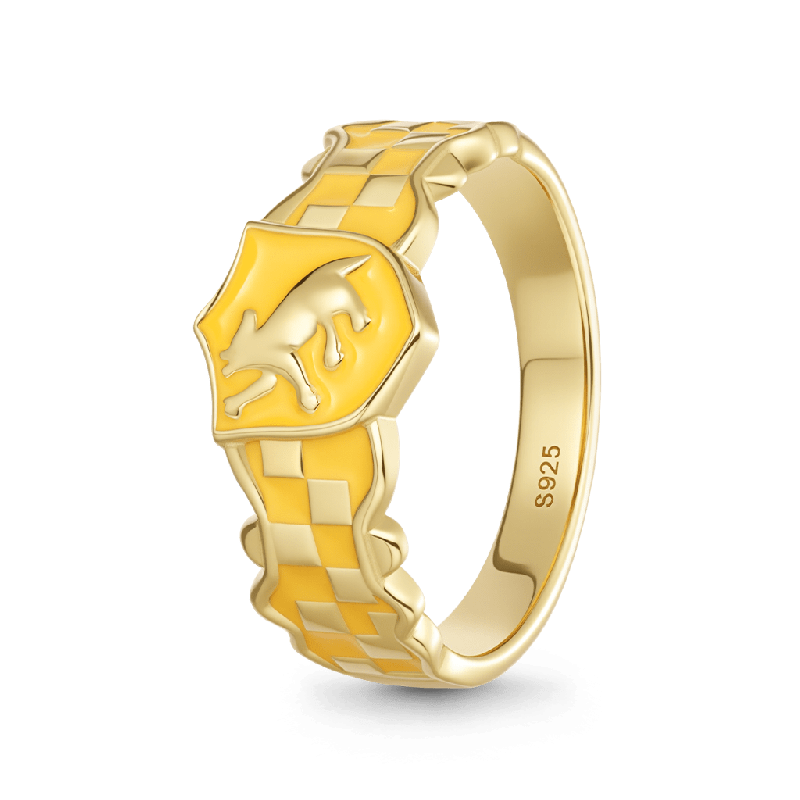 Hufflepuff Badger Band Ring