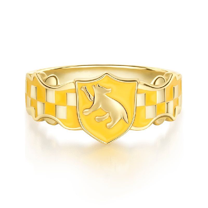 Hufflepuff Badger Band Ring
