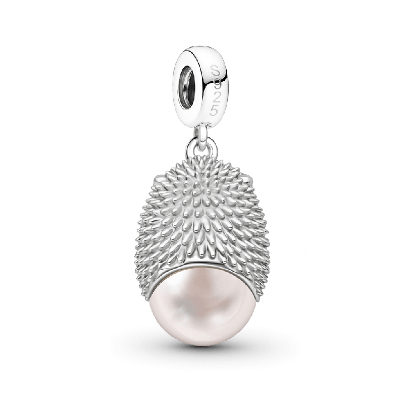 Hedgehog with Pearl Pendant