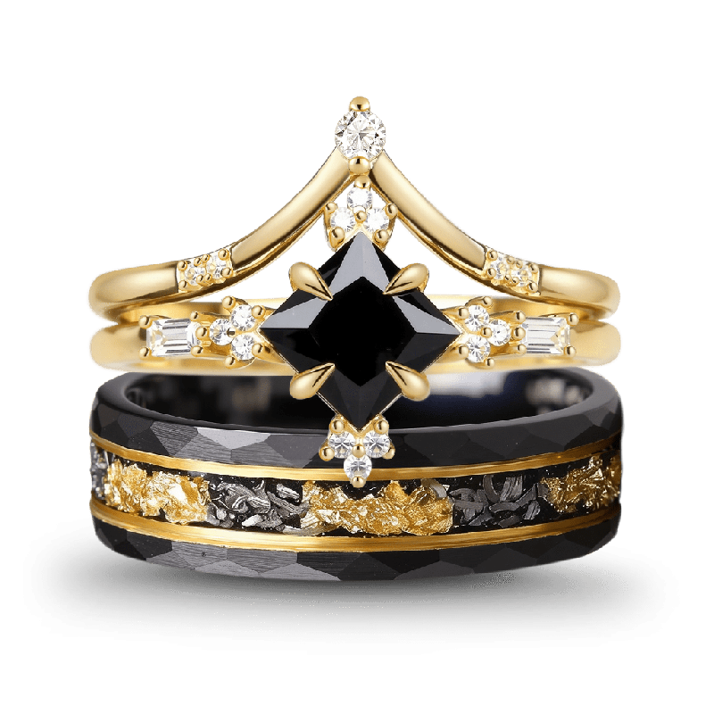 Princess-Cut Stackable Ring