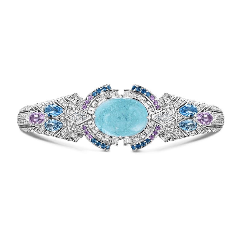 Multi-Blue Gemstone Ring