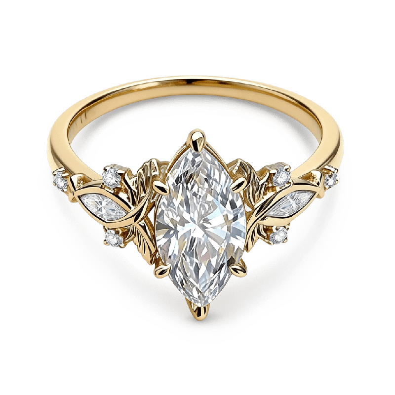 Marquise Cut Engagement Ring