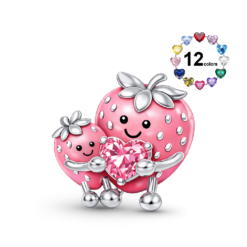 Strawberry Mom & Baby Charm