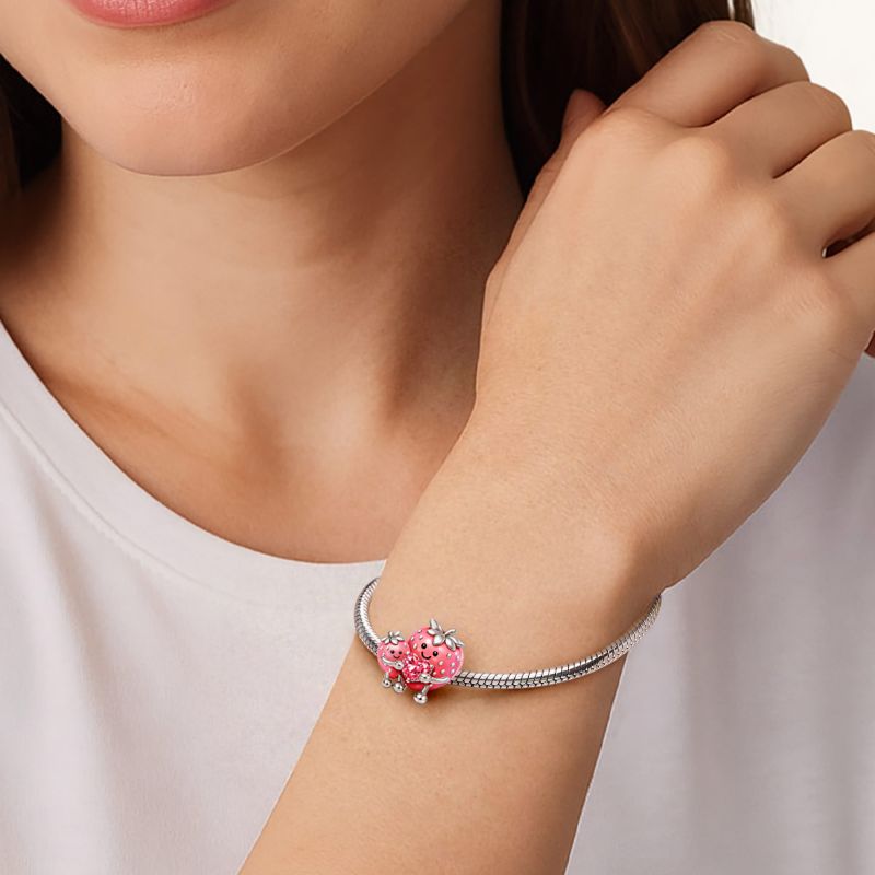 Strawberry Mom & Baby Charm