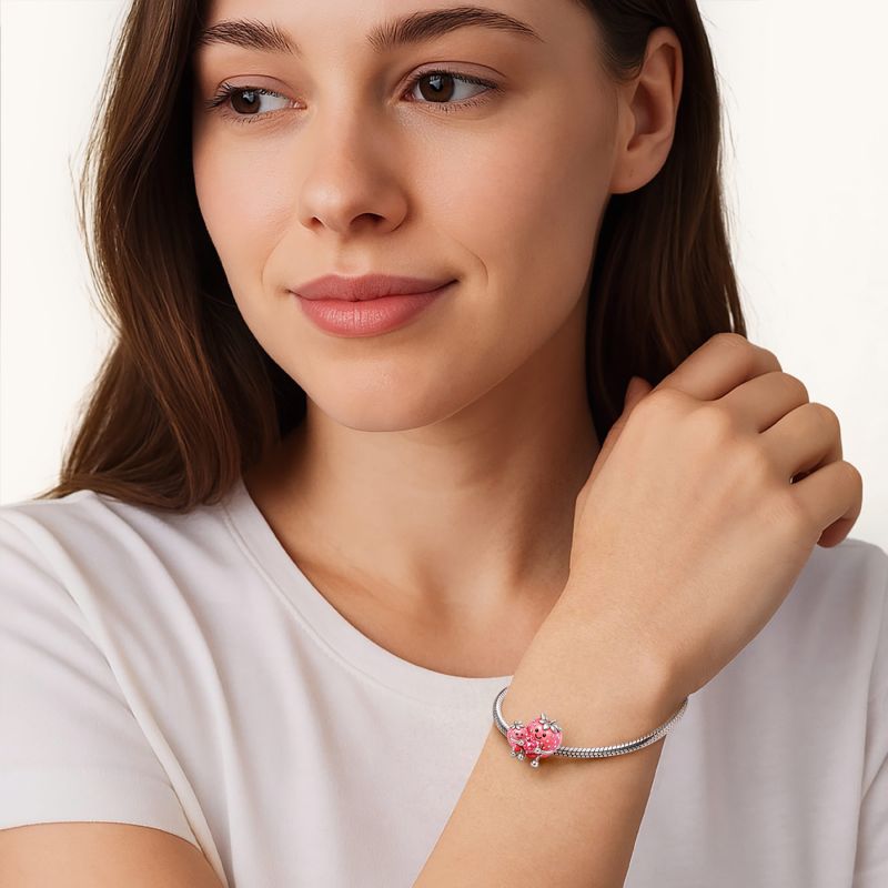 Strawberry Mom & Baby Charm