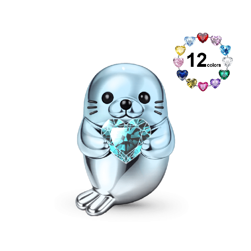 Seal Embraces Love Charm