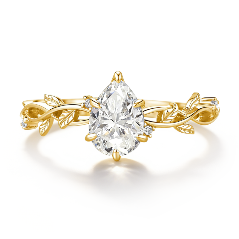 Vine Radiant-cut Engagement Ring