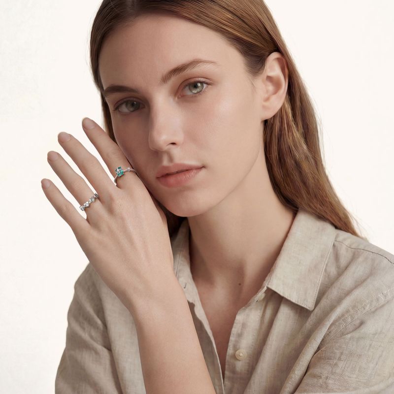 Starburst Solitaire Ring