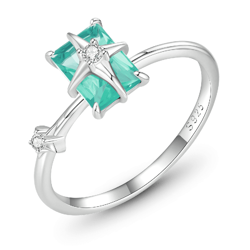 Starburst Solitaire Ring