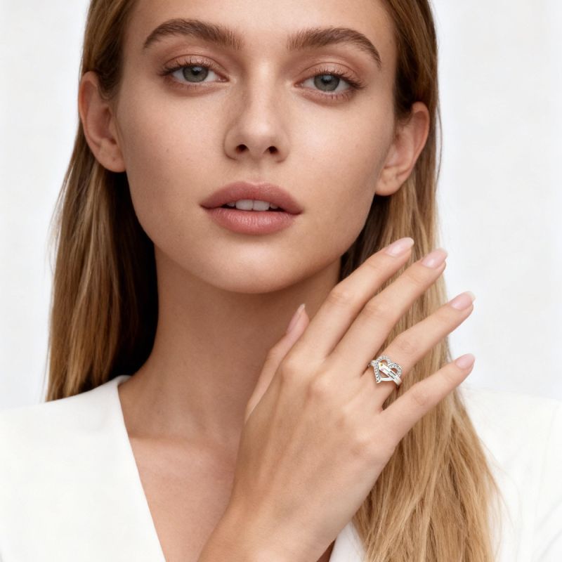 Personalized Birthstone Heart Ring