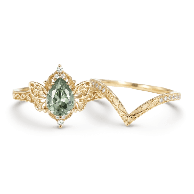 Fairy Butterfly Ring Set