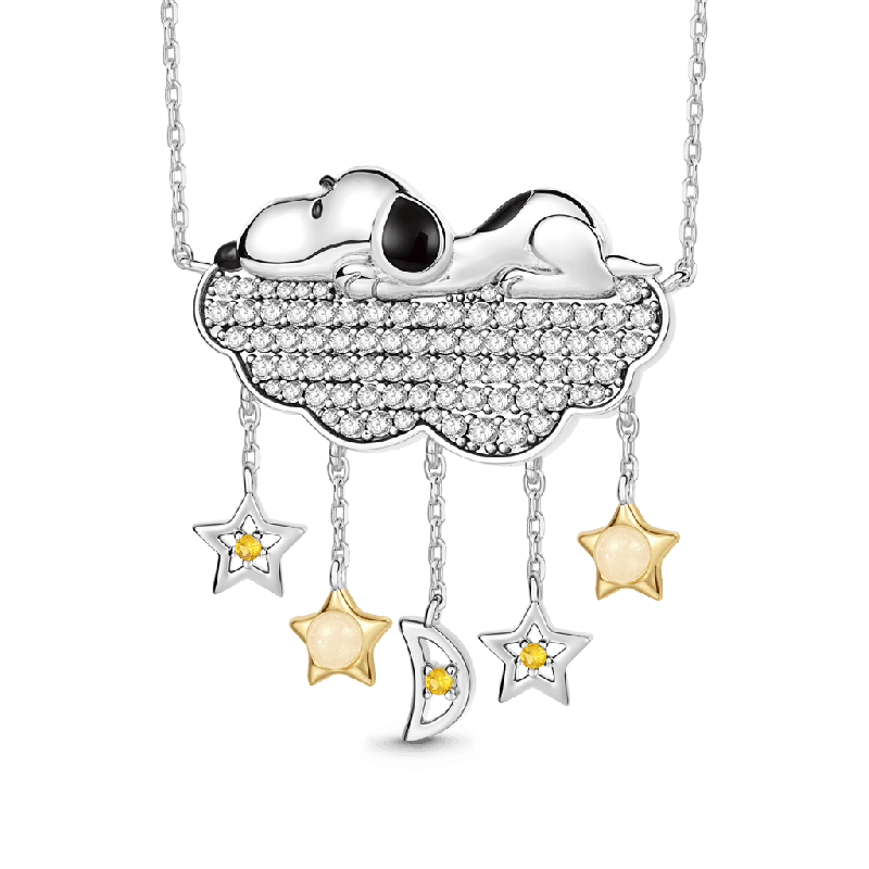 Snoopy Dream Glowing Stars Necklace