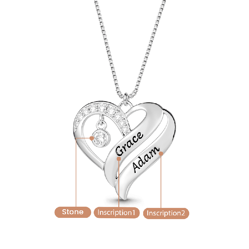 Engravable Heart Necklace