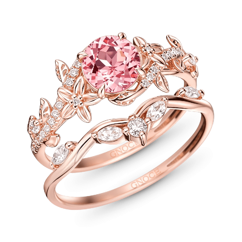Flower & Vine Ring Set