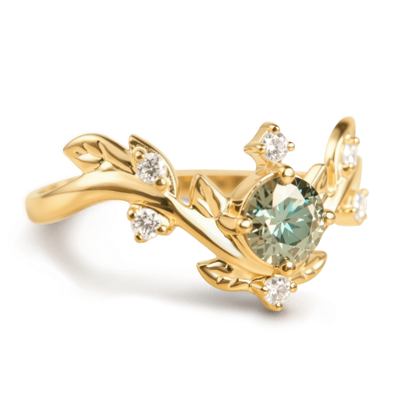Vine Round-Cut Ring
