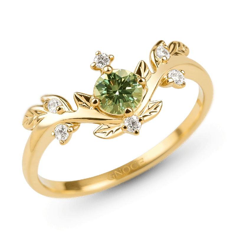 Vine Round-Cut Ring