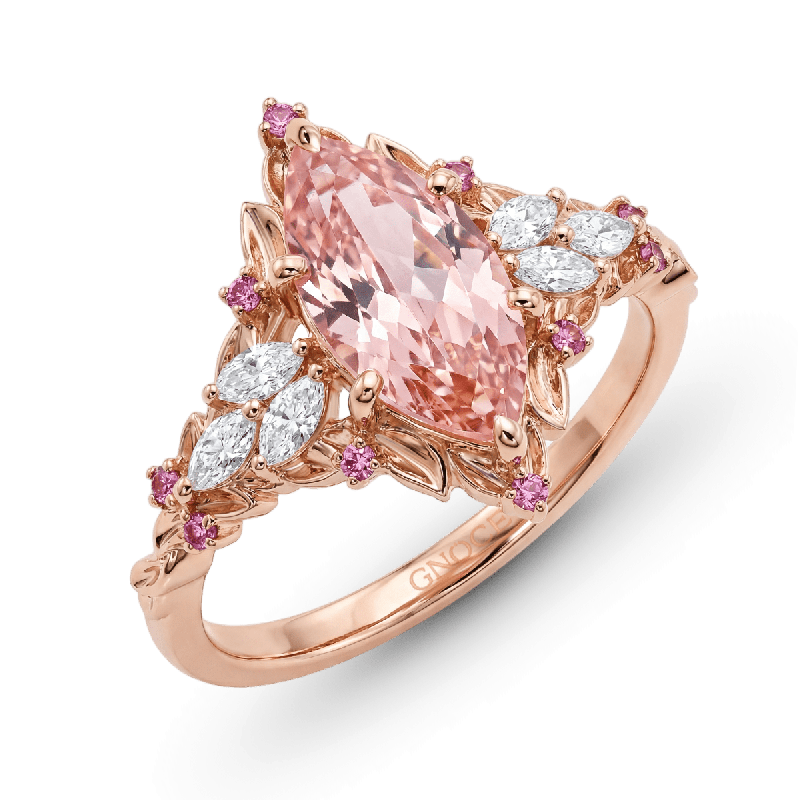 Leaf Marquise-Cut Ring