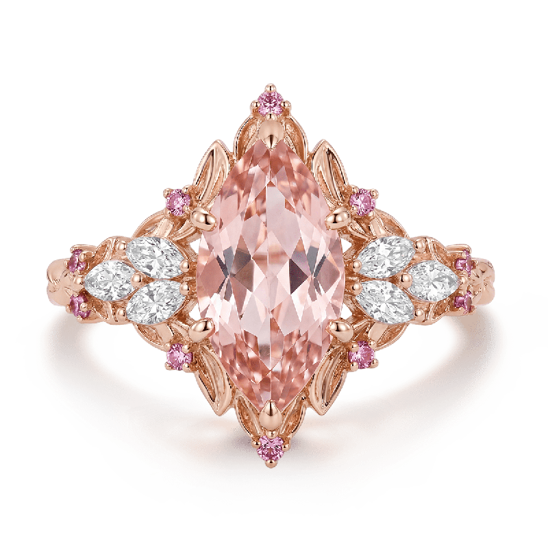 Leaf Marquise-Cut Ring