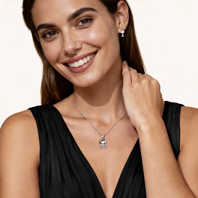 Snoopy Crossbones Necklace
