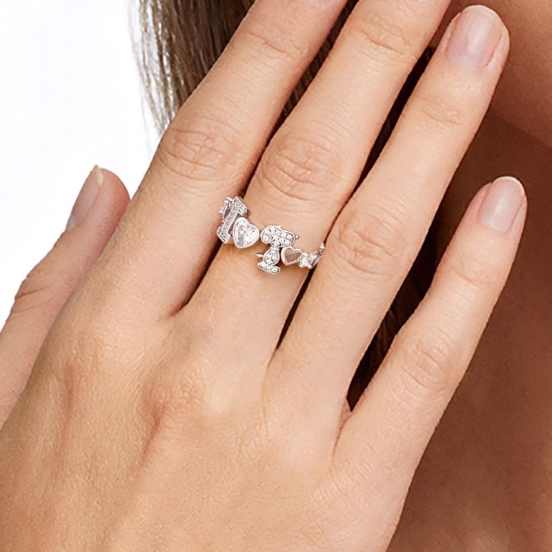 Snoopy Heart-Cut Ring